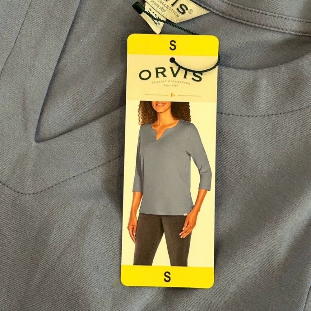 Orvis Notched Neck Tunic Top NWT - Picture 6 of 11